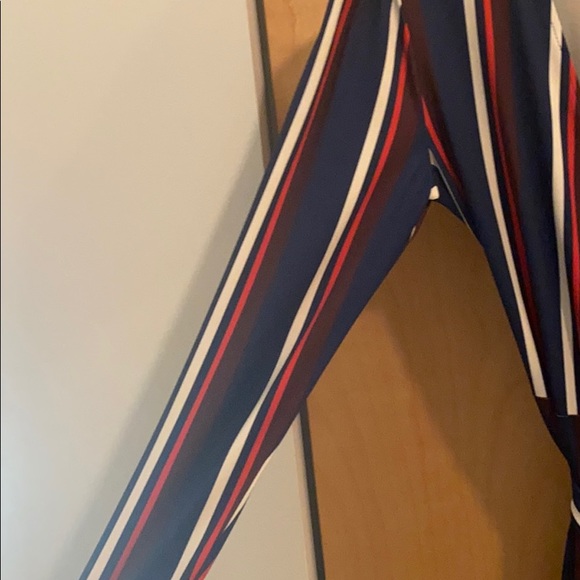 🌹SOLD🌹 ZARA Stripes Navy Wrap Dress Size Small - Picture 6 of 7